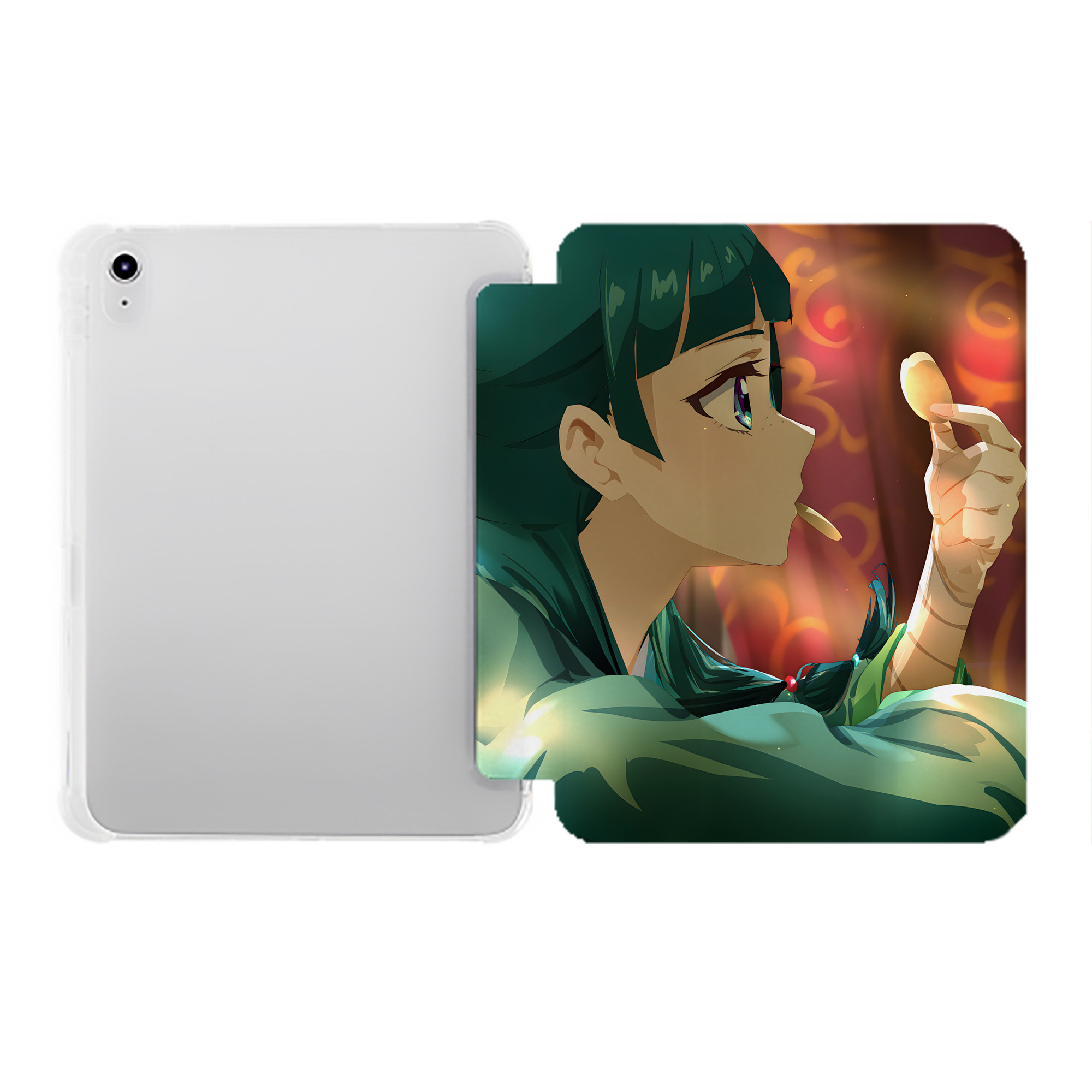（画像用） 薬屋のひとりごと The Apothecary Diaries IPad ケース ペン収納付き 三つ折りスタンド PUレザー×シリコン 対応機種9.5/10.5/10.9インチ